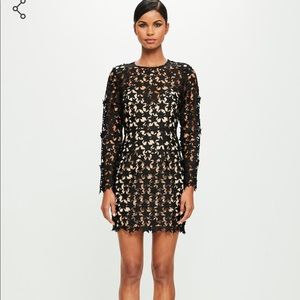 Missguided star-lace bodycon dress